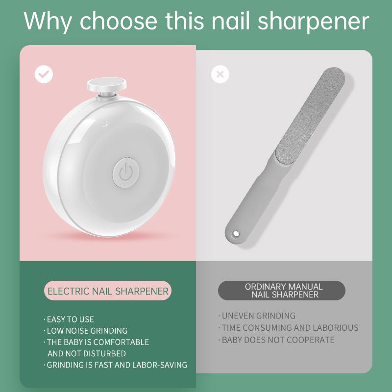 Electric Baby Nail Trimmer, Rechargeable 6-in-1 Electric Nail File, Safe Gentle Nail Care Tool For Newborns, Toddlers, Kids And Adults, Wireless Nail Polisher For Fingernails & Toenails