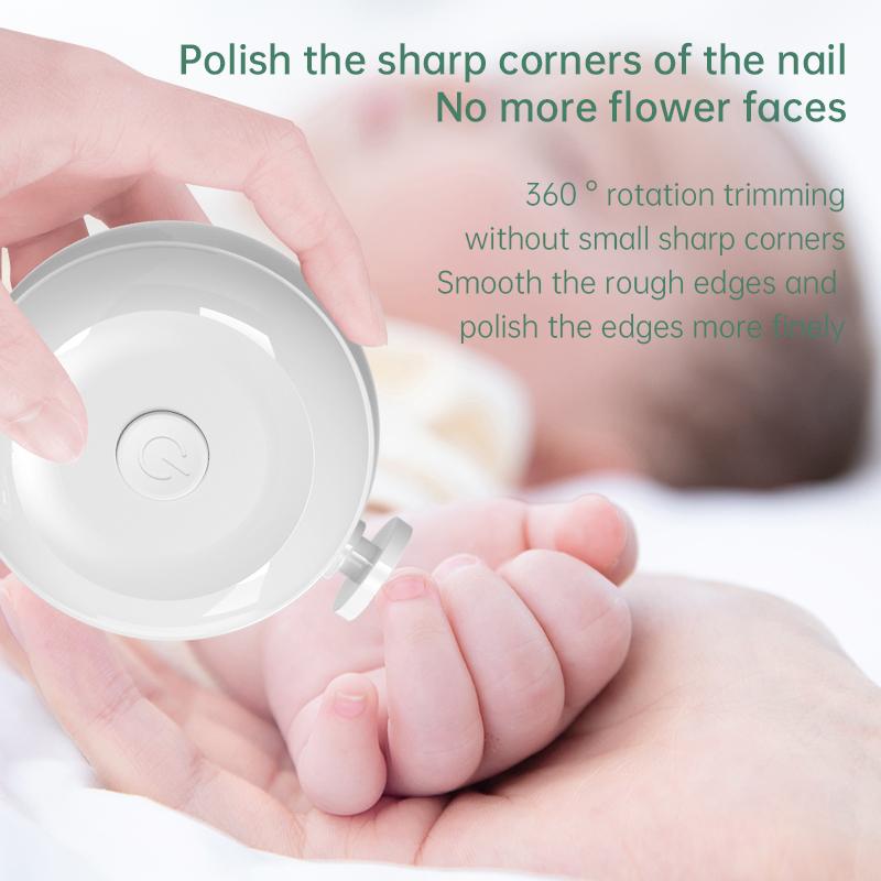Electric Baby Nail Trimmer, Rechargeable 6-in-1 Electric Nail File, Safe Gentle Nail Care Tool For Newborns, Toddlers, Kids And Adults, Wireless Nail Polisher For Fingernails & Toenails